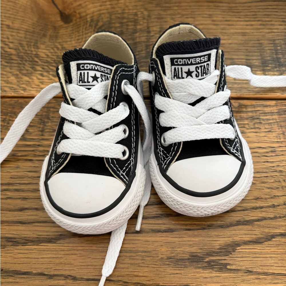 Converse Kids Classic Black and White Sneakers